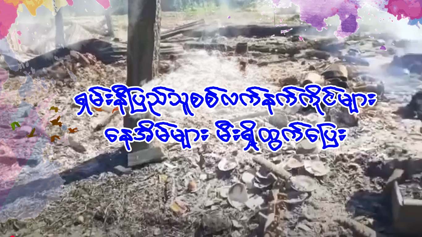 Read more about the article SNA ရှမ်းနီပြည်သူစစ်လက်နက်ကိုင်များ နေအိမ်များ မီးရှို့ထွက်ပြေး