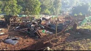 Read more about the article ဖားကန့် အနန့်ပါ လေကြောင်းတိုက်ခိုက်ခံရပြီး တစ်နှစ်ပြည့်အတွင်းတစ်ဖန်ပြန်ပြီး လေကြောင်းတိုက်ခိုက်မှုပြုလုပ်